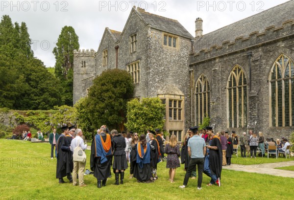 Graduation event, Schumacher College, Dartington Hall estate, Totnes, Devon, England, UK