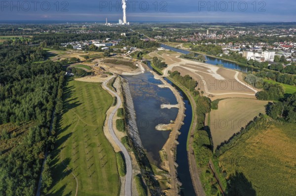 Recklinghausen, Castrop-Rauxel, North Rhine-Westphalia, Germany - EMSCHERLAND construction project,