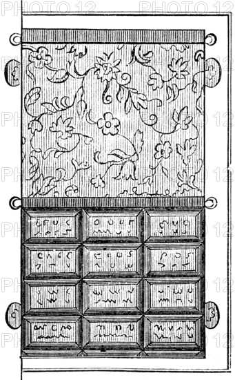 Aaron's breastplate, jewellery of Jewish high priests, gold and precious stones, floral