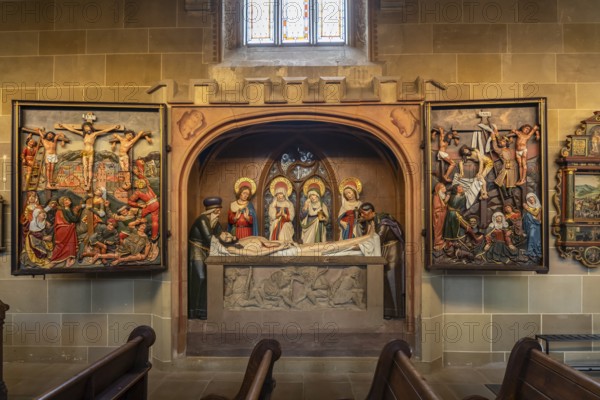 Altar Entombment of Christ in the Protestant parish church of St Michael, Schwäbisch Hall,