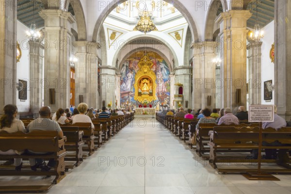 Statue of the Virgin Mary, Virgen de Canelaria, patron saint of the Canary Islands archipelago,