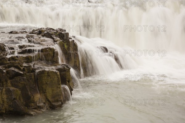 Gullfoss waterfall. A waterfall located in the canyon of the Hvítá river in southwest Iceland
