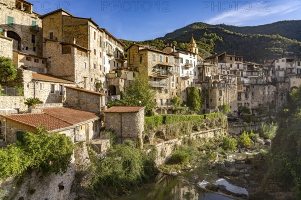 The medieval village of Rocchetta Nervina in Val Nervia, Liguria, Italy, Europe