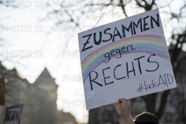 Pictures taken during the demonstration Haltung zeigen! against Nazi deportation plans of the AfD