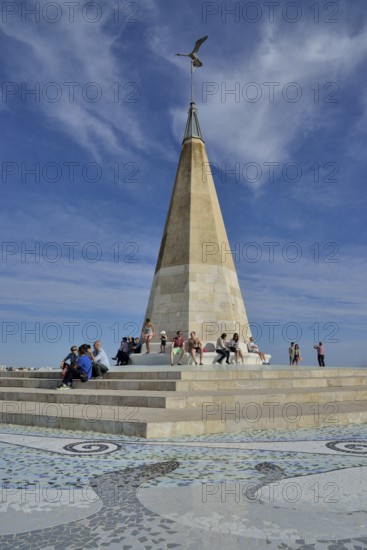 Wind Rose Monument, El Molinar, Palma de Mallorca, Majorca, Balearic Islands, Spain, Europe