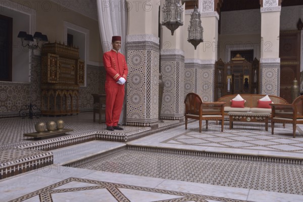 Staff at the Royal Mansour Hotel, Marrakesh, Marrakesh-Tensift-El Haouz region, Morocco, Africa
