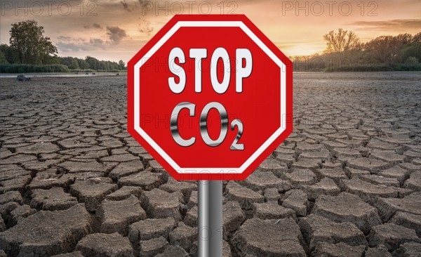 Symbolic image, carbon dioxide CO2, climate protection, climate change, world worth living in,