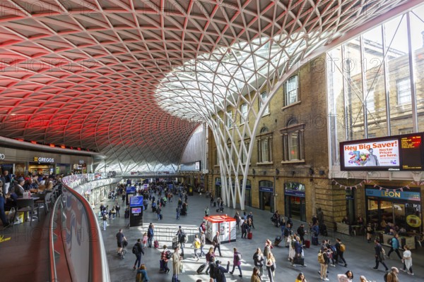 Ticket hall of King's Cross Station in London, Great Britain