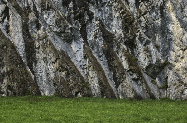 Geological rock formation, Jura, near Brienz, Canton Bern, Bernese Oberland, Switzerland, Europe