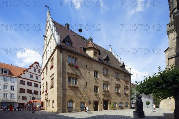 Town house, Gothic style, built in 1532 by master builder Sixtus Kornburger, Ansbach, Middle