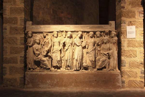 City of Palermo, the Cathedral Maria Santissima Assunta, sarcophagus in the crypt, royal urn from