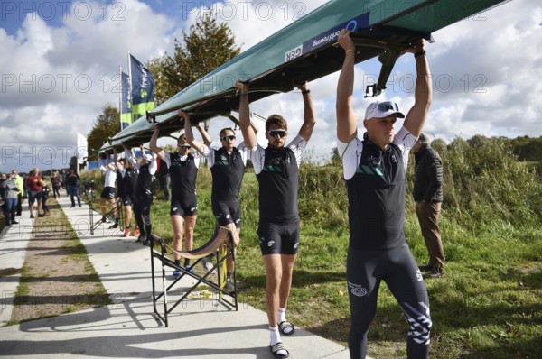 Rowing Eight, Rowing 8, German National Team at the Canal Cup on the Kiel Canal. Rowing competition