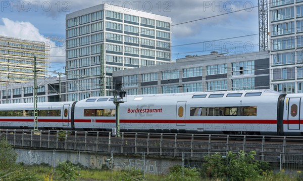 Regional and long-distance trains of Deutsche Bahn, Berlin-Moabit, Europacity, Germany, Europe