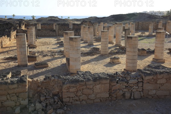 Settlement remains of the city and incense port of Al-Baleed, Unesco World Heritage Site, Salalah,
