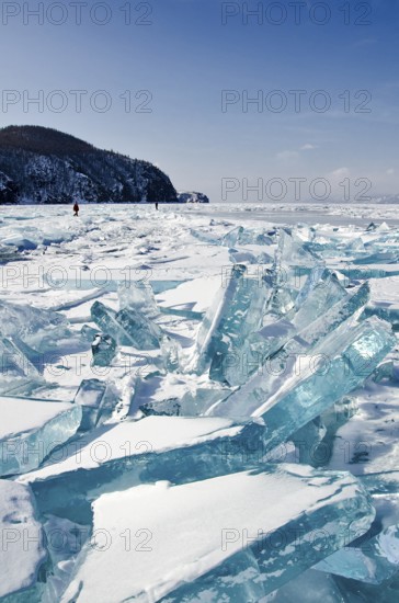 Ice chaos, Lake Baikal, Olkhon Island, Pribaikalsky National Park, Irkutsk Province, Siberia,
