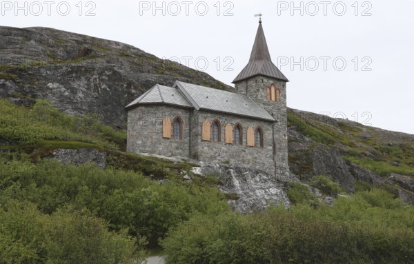 King Oskar II. - Chapel near Kirkenes near the Russian border, Northern Norway, Norway,