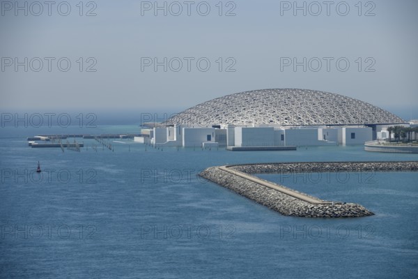 Louvre Abu Dhabi, Architect Jean Nouvel, Saadiyat Island, Abu Dhabi, United Arab Emirates, Asia