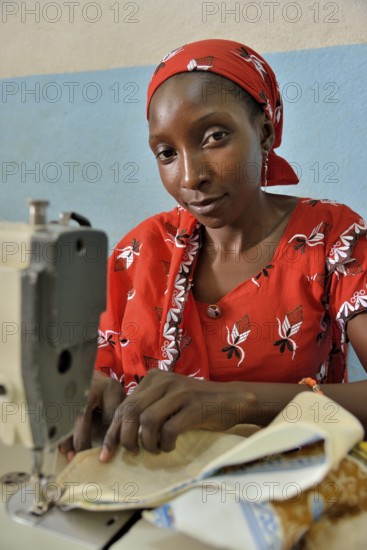 Seamstress, Ngaoundéré, Adamawa Region, Cameroon, Africa