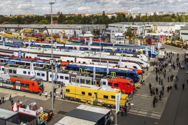 InnoTrans 2024. international trade fair for railway and transport technology. Open-air site with