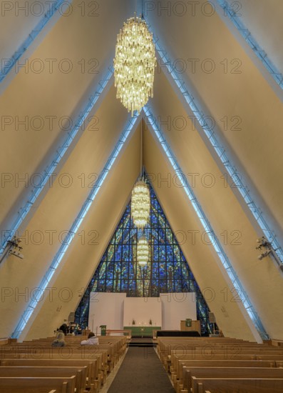 Ice Sea Cathedral Inside Tromso Norway