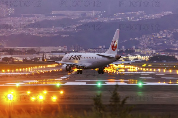 J-Air Embraer 170 aircraft at Itami Airport (ITM) in Osaka, Japan, Asia
