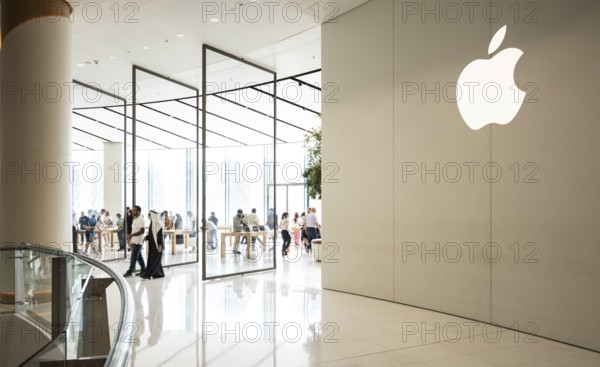 Interior, Apple Brand Store, Logo, Dubai Luxury Shopping Mall, Luxury Shopping Centre, Downtown,
