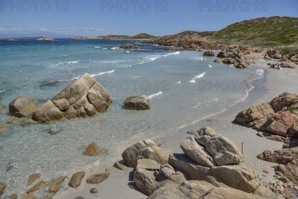 Cala Trinita, turquoise water, La Maddalena island, Gallura region, Sassari Province, Sardinia,