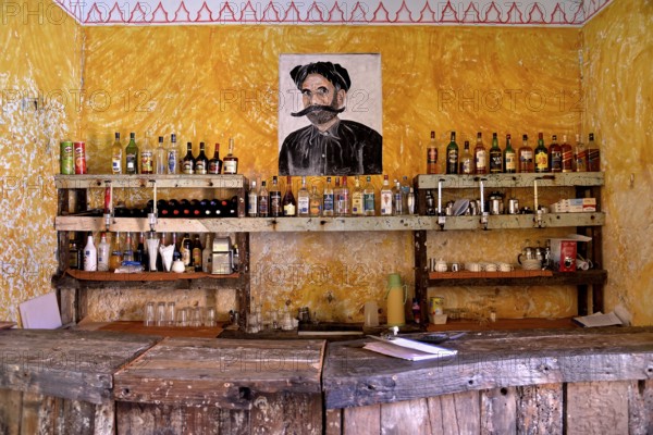 Bar in the former prison, Changuu Island, Zanzibar Archipelago, Tanzania, Africa