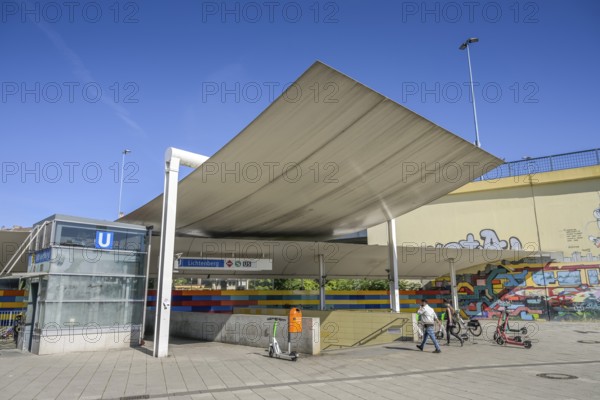 Lichtenberg underground station, Weitlingstraße, Lichtenberg, Berlin, Germany, Europe