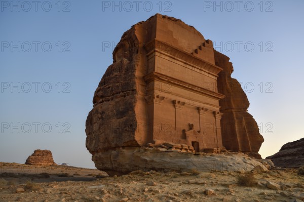 Qasr Al-Farid, 2000-year-old tomb of the Nabataeans, Hegra or Madain Salih, AlUla region, Medina