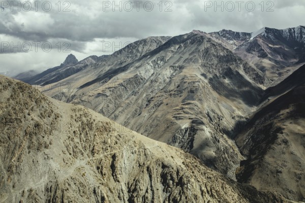 Landscape, way into the Wakhan Corridor, descent from Daliz Pass, Afghanistan, Asia