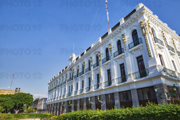 Guadalajara, Mexico-14 April, 2018: Manuel Rojas Building in Guadalajara historic center (Zona
