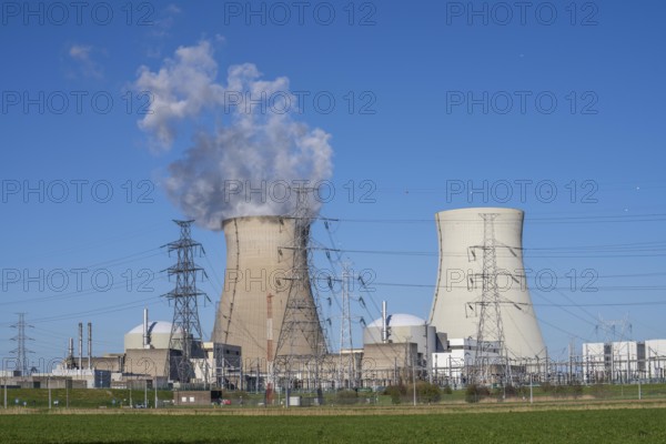 The Doel nuclear power plant on the Scheldt, one of two nuclear power plants in Belgium, consists
