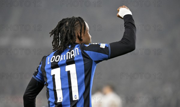 Goal celebration Ademola Lookman Atalanta BC Bergamo (11) Champions League, MHPArena, MHP Arena