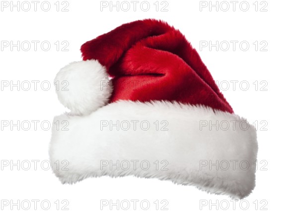 Santa Claus hat isolated on white background