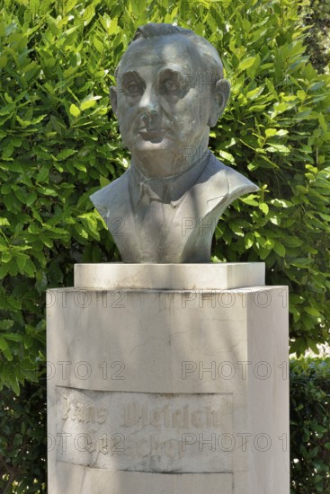 Bust of Hans-Dietrich Genscher, German Foreign Minister from 1974-1992, Selca, Brac Island,