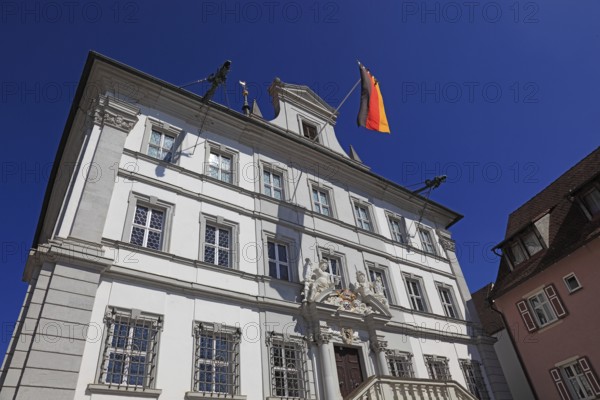 The Town Hall, Iphofen, Kitzingen County, Lower Franconia, Bavaria, Germany, Europe