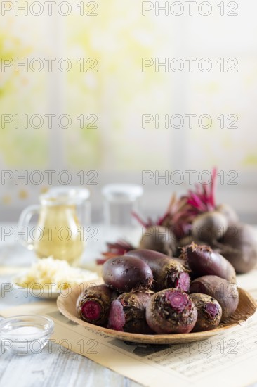 Food photography, beetroot (beta) pickling, beetroot