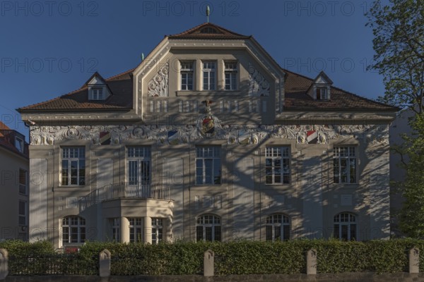 House of the Germania fraternity, built in 1888, Erlangen, Middle Franconia, Bavaria, Germany,