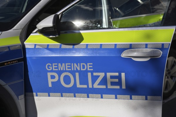 Police car St. Moritz Municipal Police, Switzerland, Europe