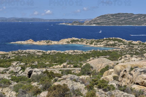 Bay, Cala Francese, La Maddalena Island, Province of Sassari, Gallura, Sardinia, Italy, Europe