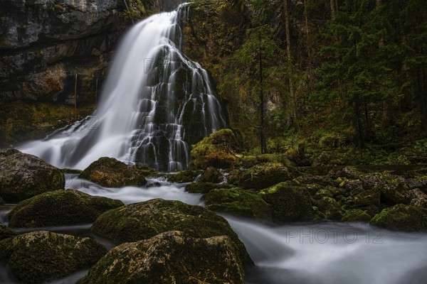 Golling Waterfall, Golling, Tennengau, Salzburg, Austria, Europe