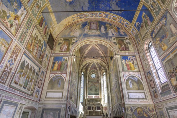 Scrovegni Chapel or Arena Chapel with frescoes by Giotto di Bondone, Padua, Province of Padua,