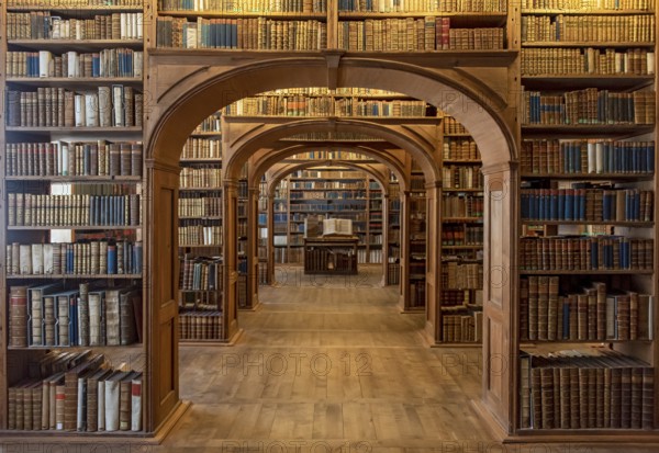 Historic Library Hall, Upper Lusatian Library of Sciences, Barockhaus, Görlitz, Goerlitz, Germany,