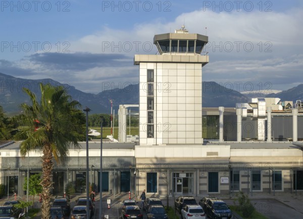 Air traffic control tower, Tirana International Airport Nënë Tereza, Mother Theresa Rinas Airport,