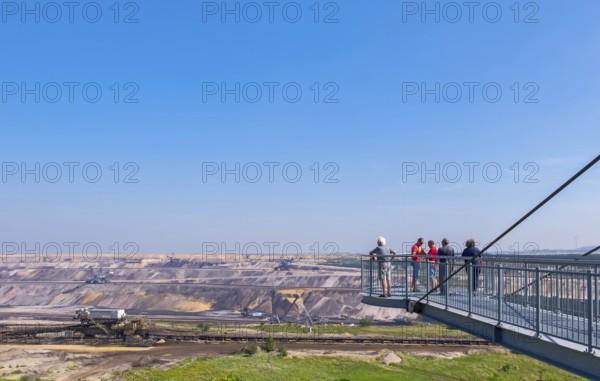 Viewing platform, Skywalk Jackerath, open-cast mine, lignite, Garzweiler, Jüchen, North