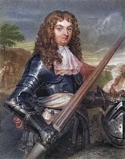 John Leslie Duke of Rothes, 1630-1681, from the book Lodges British Portraits, published 1823,