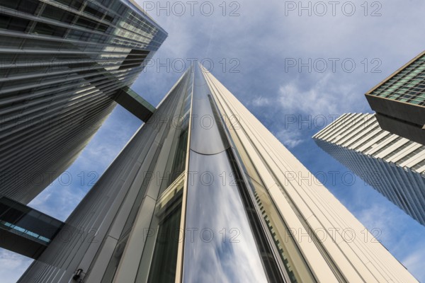 Modern architecture, high-rise buildings, Roche Towers, architects Herzog and de Meuron, Basel,