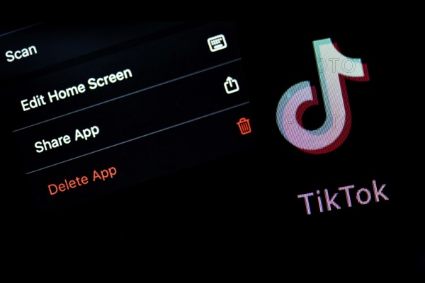 TikTok logo is displayed on an ipad in this illustration picture taken, on August 1, 2020 in Assam,