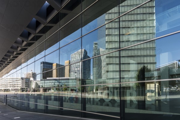 High-rise buildings, Place de l'Europe, Plateau de Kirchberg, Luxembourg, Luxembourg City,